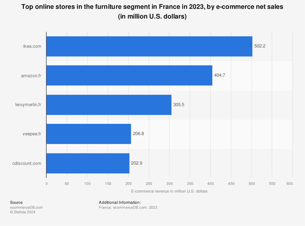 What are the most popular item French consumers shop for online